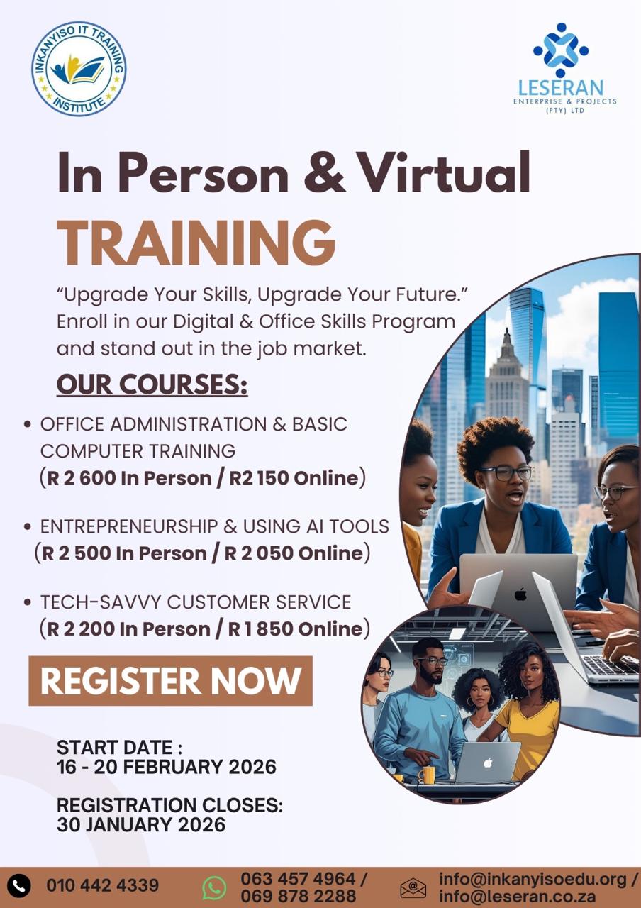 In-Person & Virtual Training Program Poster Preview